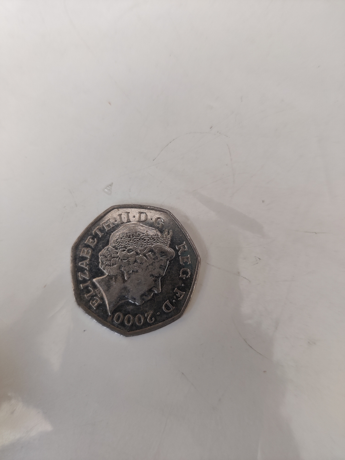 50 pence, 1850-2000