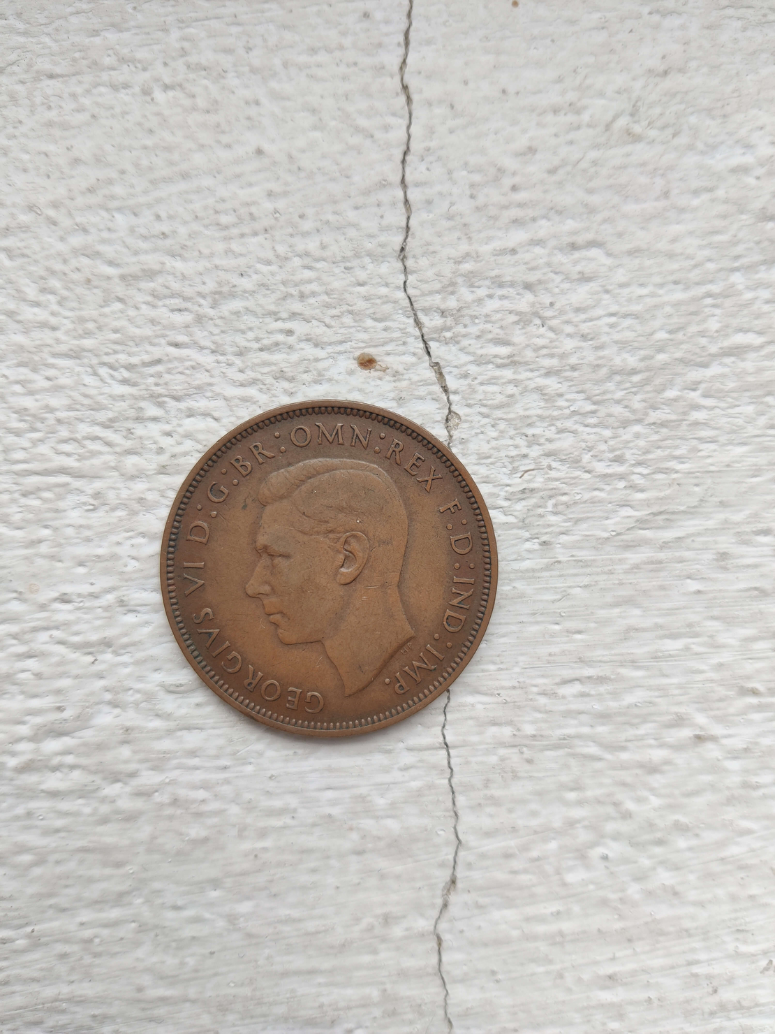 One penny, 1947