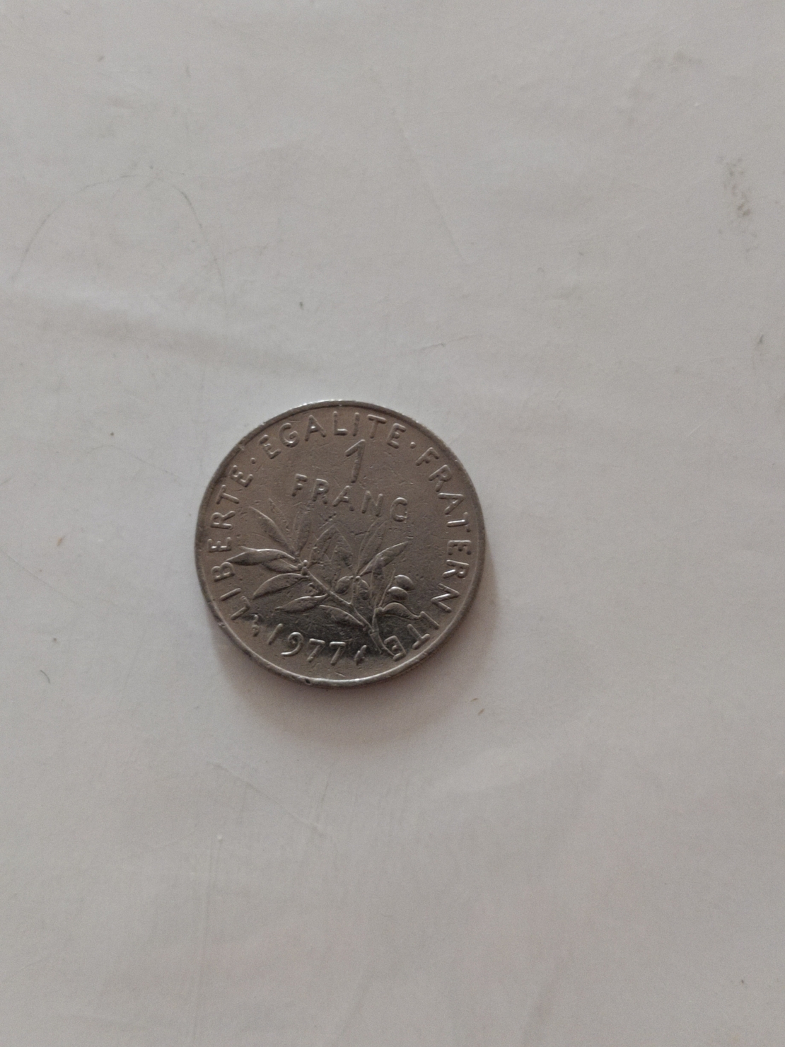 1 franc, 1977