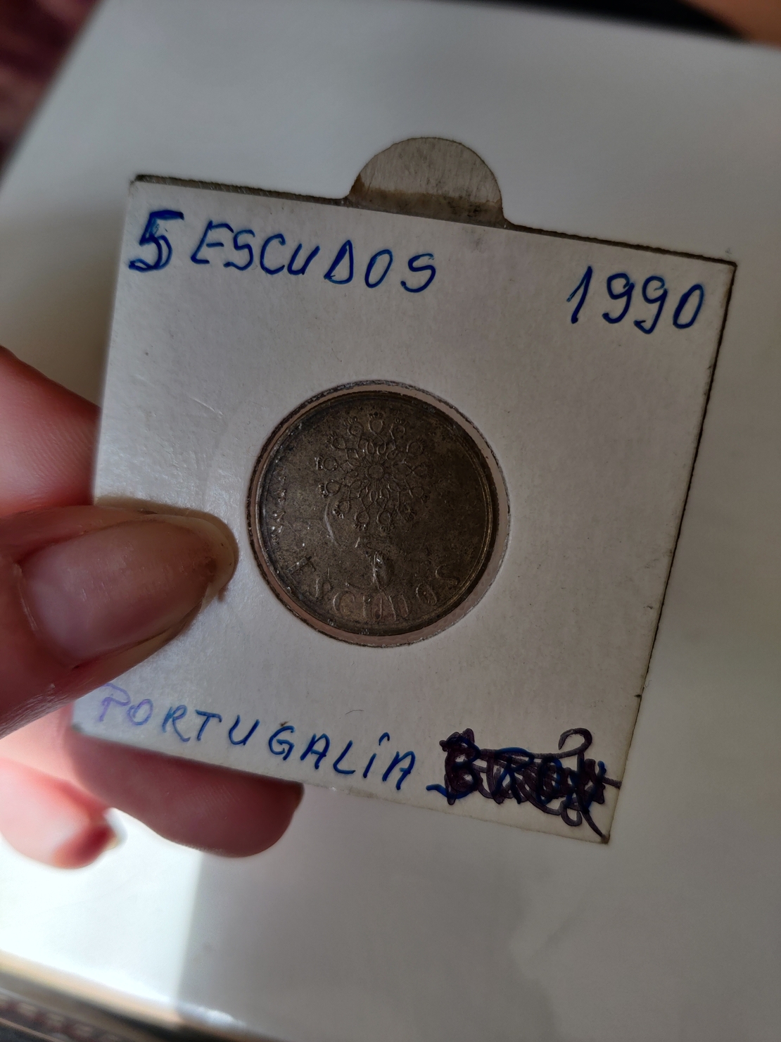 5 escudos, 1990