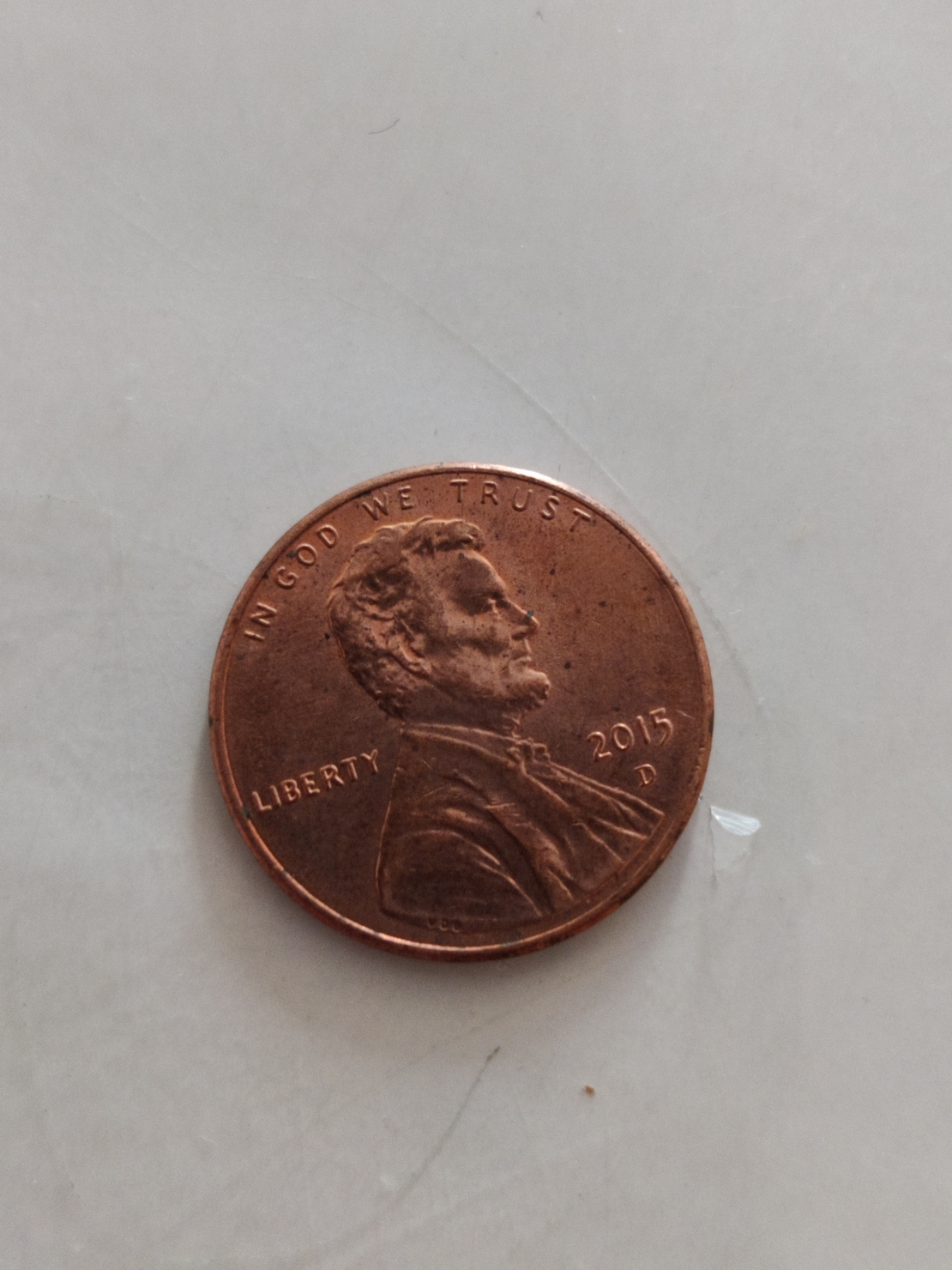 One cent, 2015