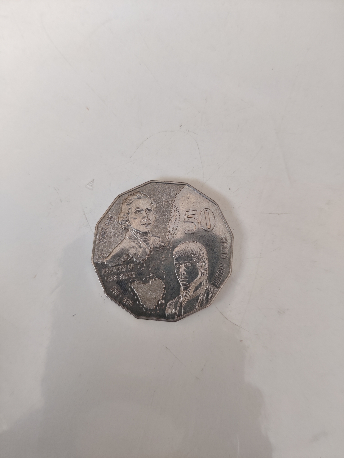 50, Australian coin, 1998