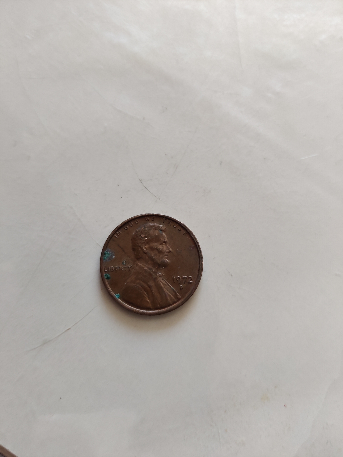 One cent, 1972