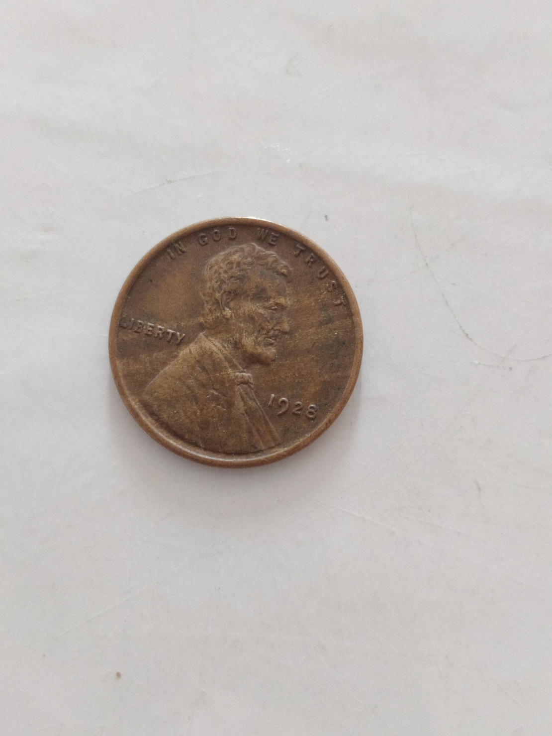 One cent, 1928