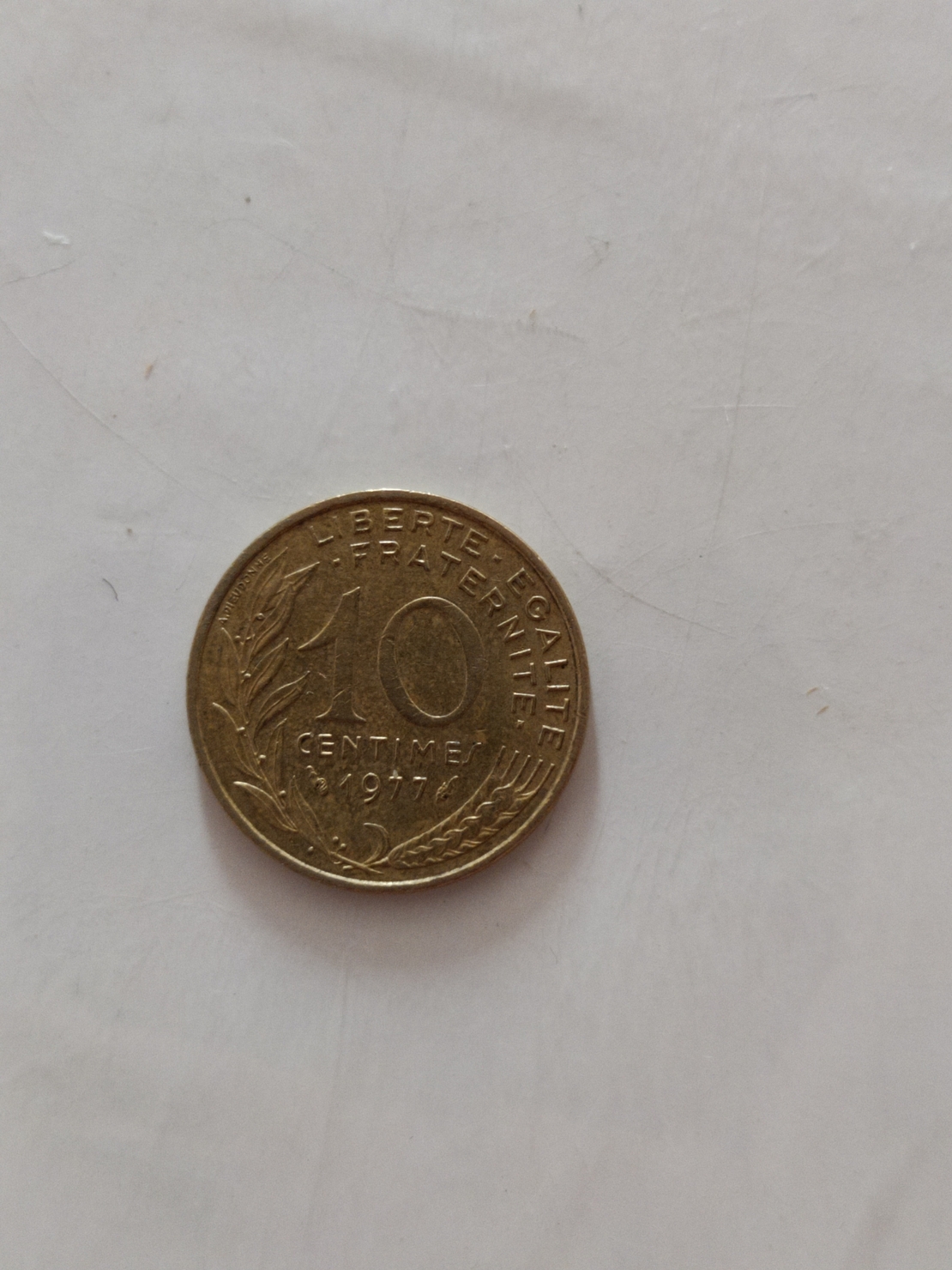 10 centimes, 1977