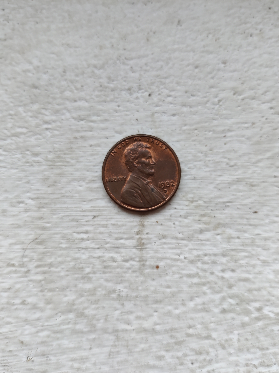 One cent, 1982