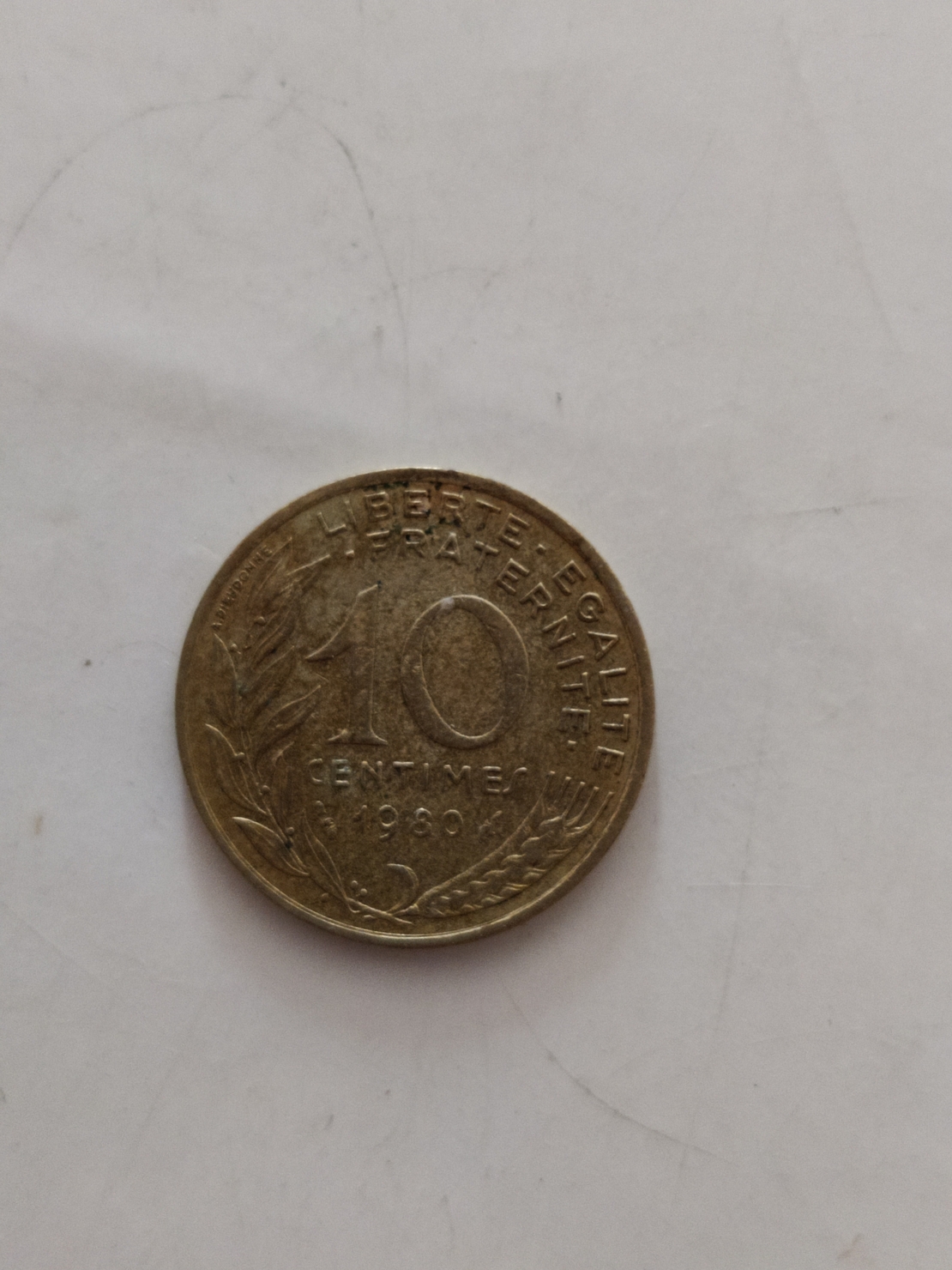 10 centimes, 1980
