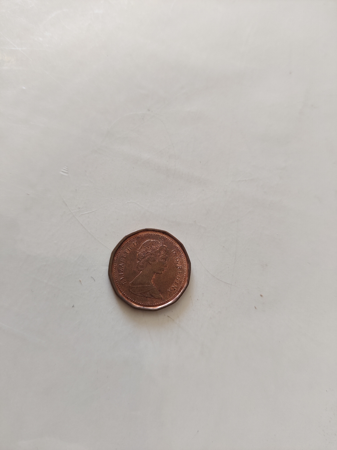 One cent, Canada, 1988