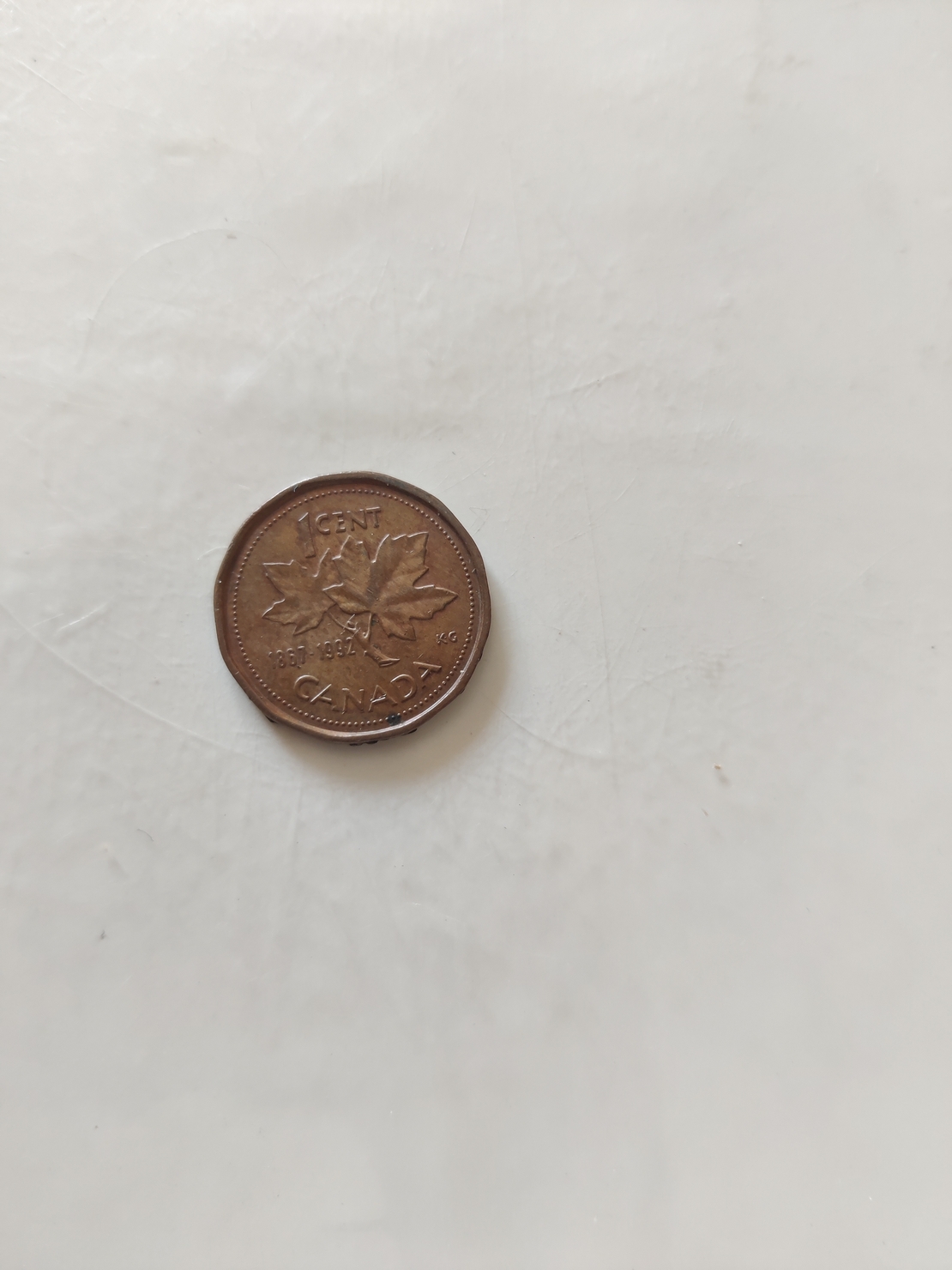 One cent, Canada, 1867-1992