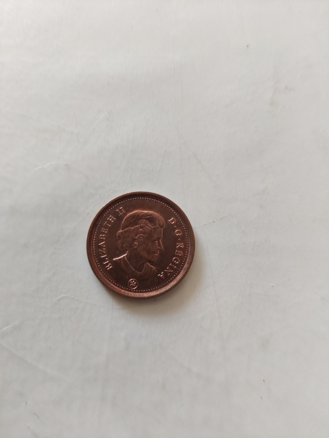 One cent, Canada, 2011