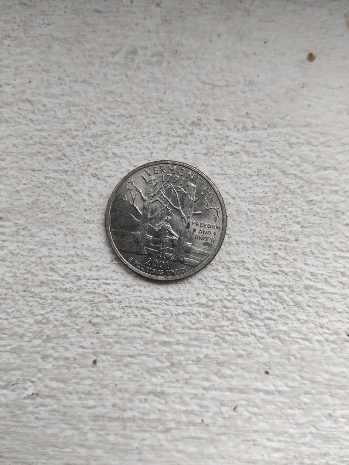 Quarter dollar, 2001
