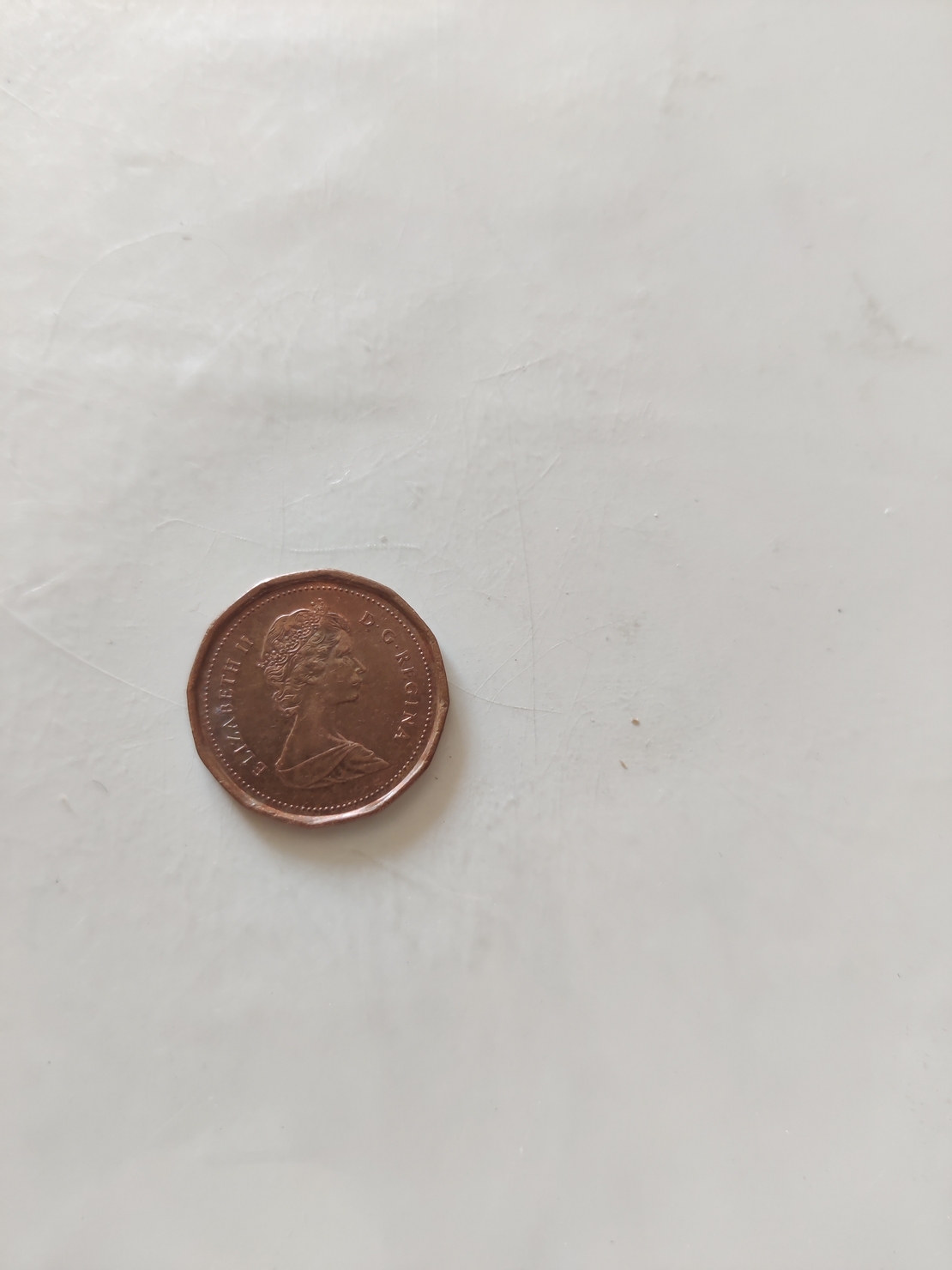 One cent, Canada, 1989