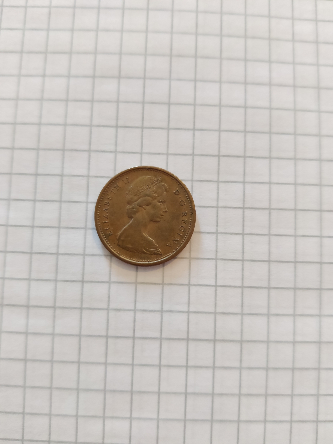 One cent, Canada, 1966