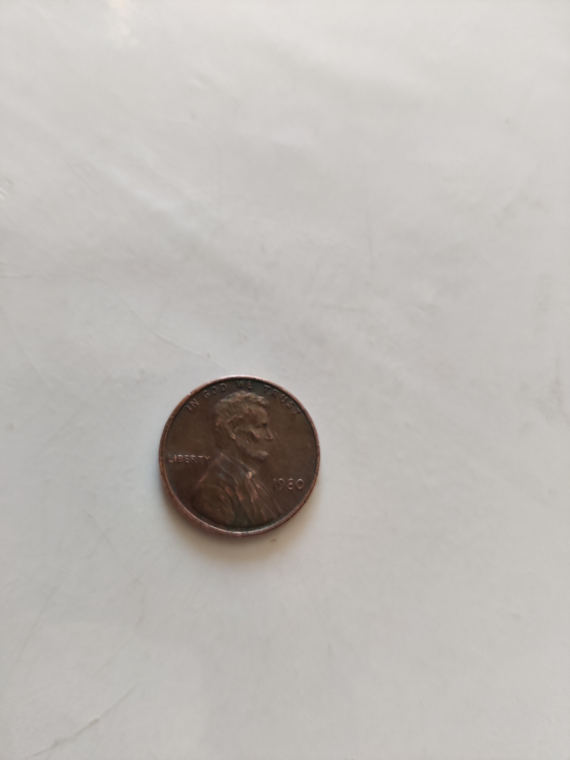 One cent, 1980