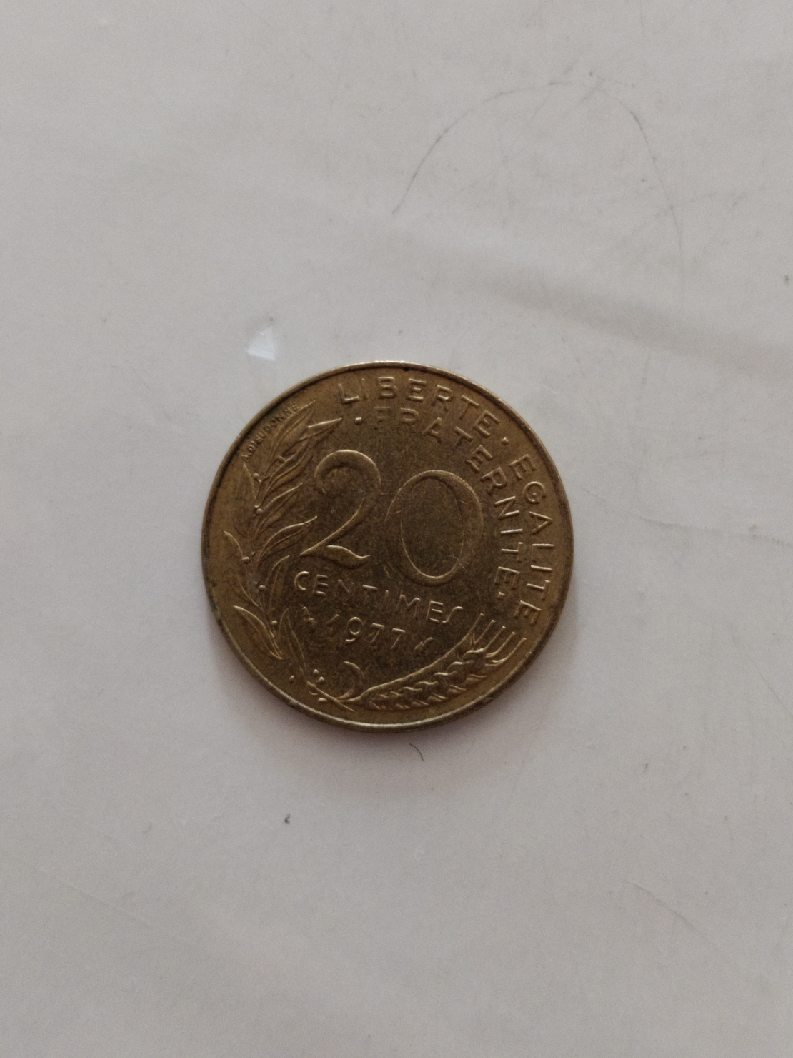 20 centimes, 1977