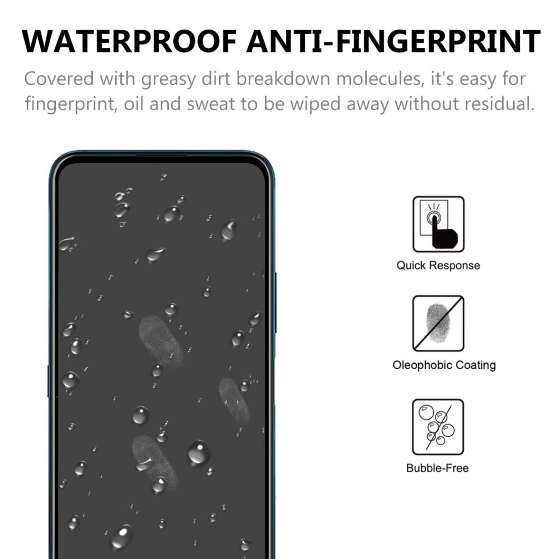 Folie Sticla Flippy® compatibila cu Xiaomi Redmi Note 9 Pro 111D Negru