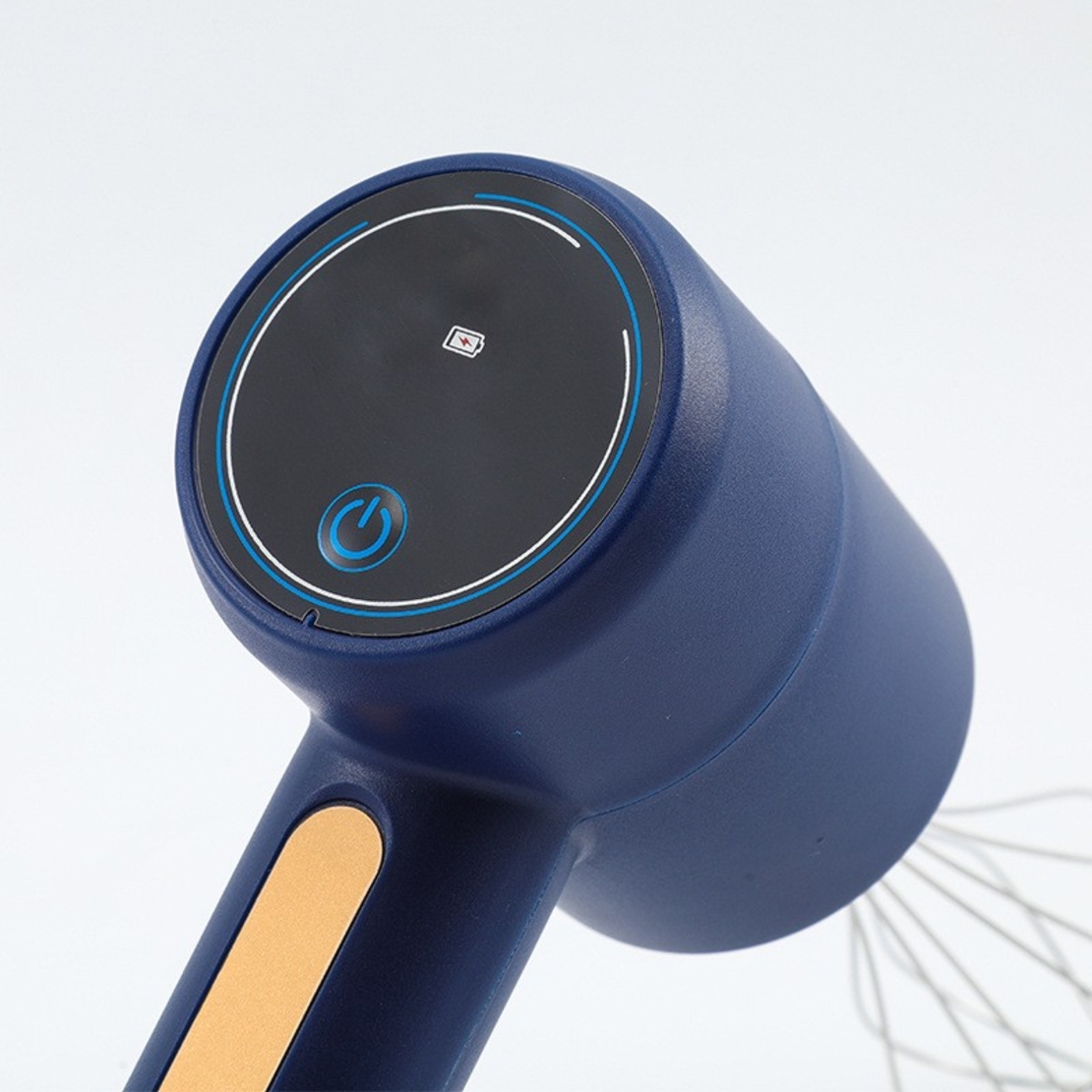 Mixer Electric fara Fir, Flippy, pentru Uz Casnic, pentru Oua Smantana Frisca, Maner Plastic, Usor de Utilizat si Depozitat, 3 Accesorii, Albastru Inchis
