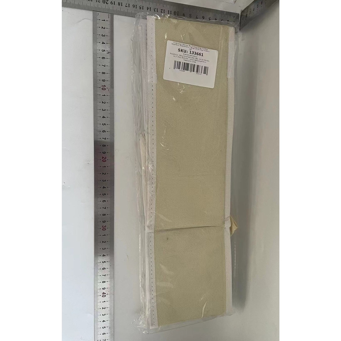 Organizator pentru Sertar, Flippy, 3 Marimi, pentru Lenjerie, Tricouri, Sosete, 6 Piese, Pliabil, Stivuibil, din Tesatura, Alb