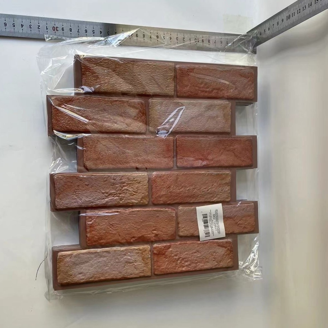 Set 10 x Placi Tapet Autocolant 3D cu Imitatie de Caramida, pentru Perete Bucatarie Sufragerie, Usor de Curatat, Rezistent la Apa, Autoadeziv, 30x30 cm, Maro