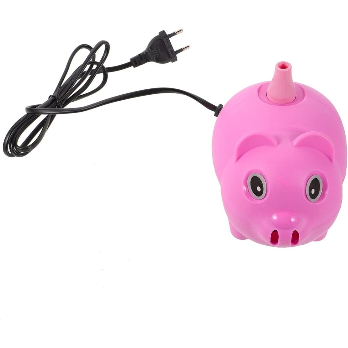 Pompa Electrica Pentru Umflat Baloane, 380 W, din Plastic, Model Porc, Roz