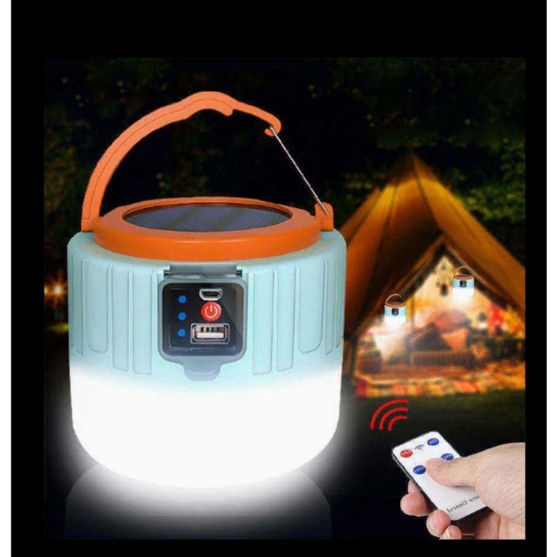 Lampa Portabila, Flippy, Incarcare Solara + USB, Afisaj Inteligent al Bateriei, Raza de Actiune 32 mp, 6x9x11 cm, 3 Moduri, Alb