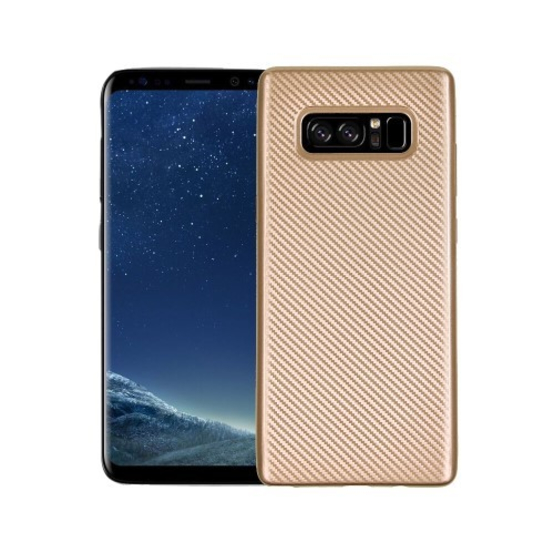 Husa Samsung Galaxy Note 8 i-Zore Carbon Fiber Auriu