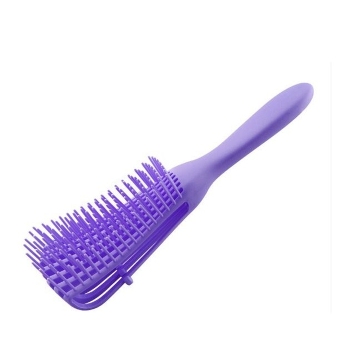 Perie Flexibila, Flippy, pentru Descurcat Par Cret/Umed si Uscat, 8 Brate Mobile, din TPE, 24.5 x 4.5 x 2 cm, Mov