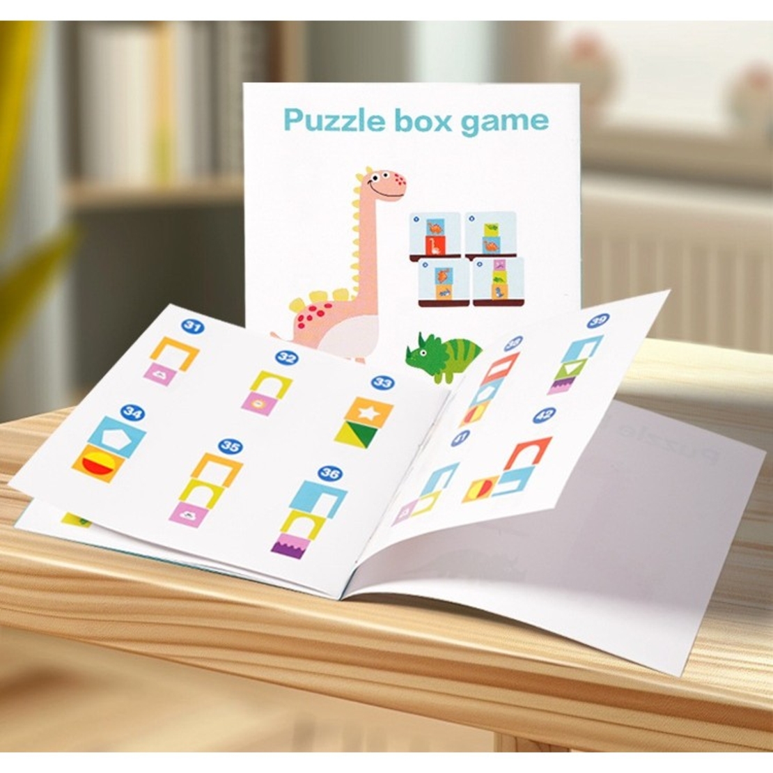 Jucarie de Construit, Flippy, Puzzle Box, Blocuri Stivuibile, 4-6 Ani, 5 Cuburi, 48 de Modele de Construit, 1 Manual, 12.8 x 12.8 x 12.8 cm, Multicolor