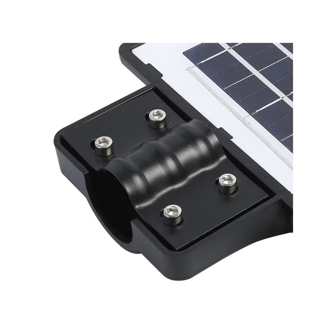 Lampa solara stradala Flippy, cu telecomanda, senzor de miscare si lumina, suport prindere, 180 LED-uri, IP65, ABS, 10AH, 200W, temperatura culoare 6500K, 59.5x23.8x6.8 cm, autonomie 10-12 ore, negru