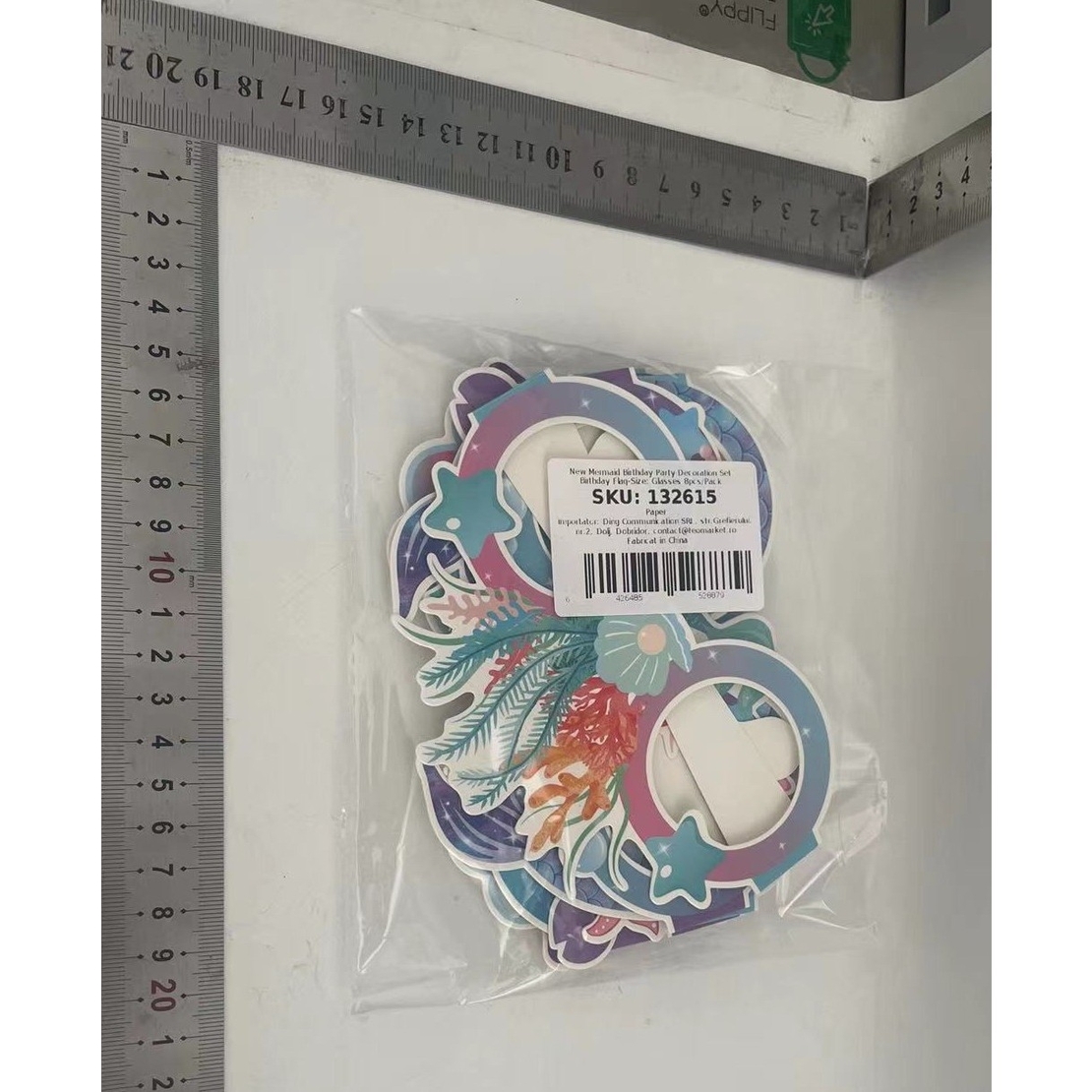 Set 8 Perechi de Ochelari Sirena, Flippy, Colectia Mermaid, Multicolor