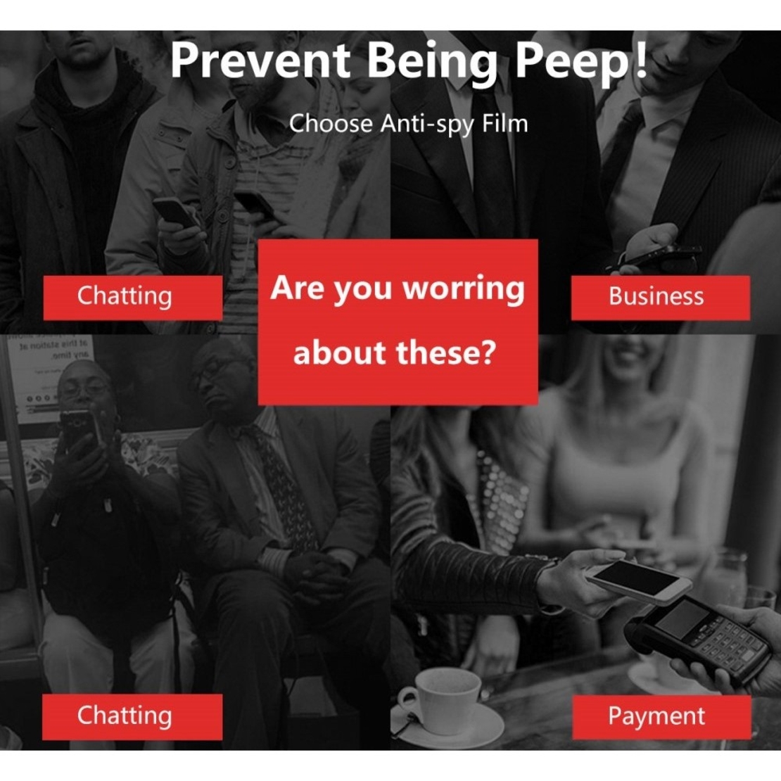 Folie Sticla securizata Flippy® compatibila cu Hawei Nova 9 Full Glue Privacy Negru