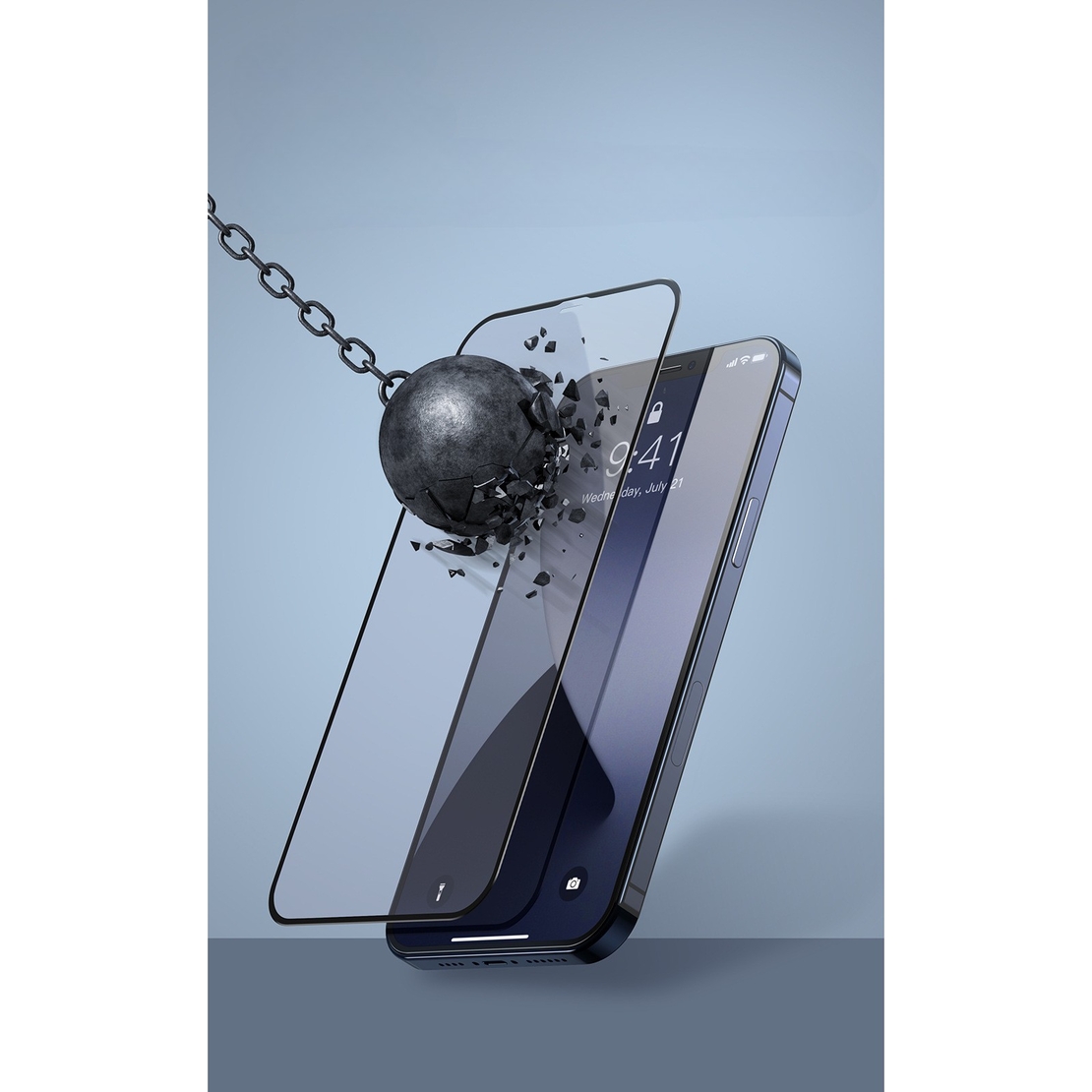 Folie protectie Flippy pentru Samsung S23, Sticla securizata, temperata, duritate 9H, Transparenta cu margini negre, Protectie Completa