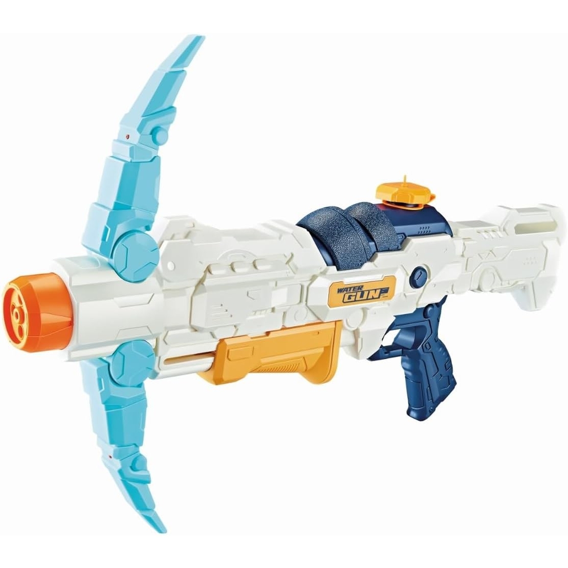 Pistol cu Apa, Flippy, +6 Ani, Rezervor 700 ml, 4 Moduri de Stropire, din Plastic, 56 x 37 x 23 cm, Alb