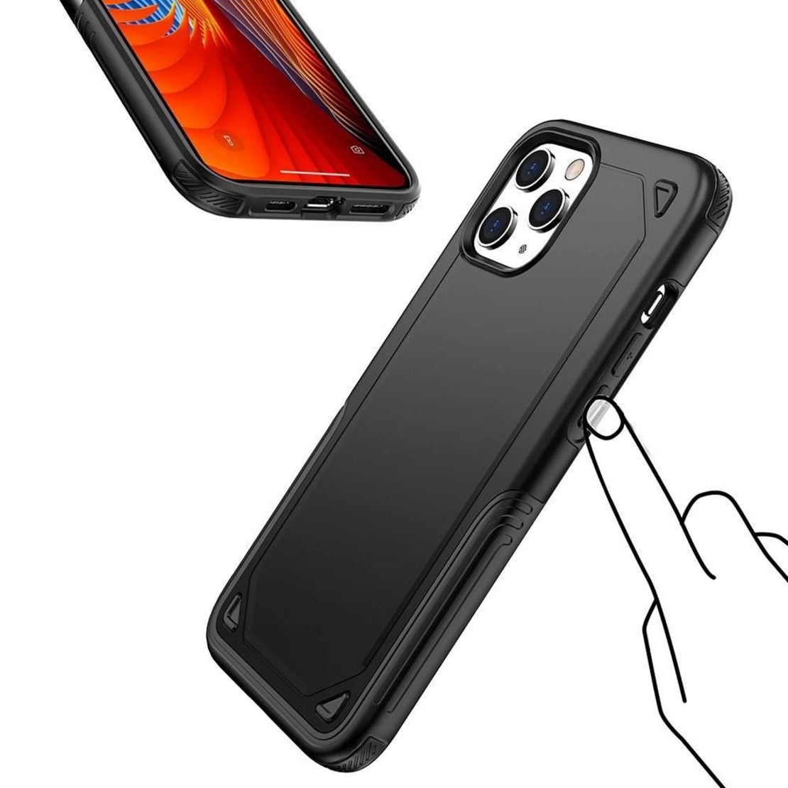 Husa Flippy Apple iPhone X/XS Defender Model 2, Negru