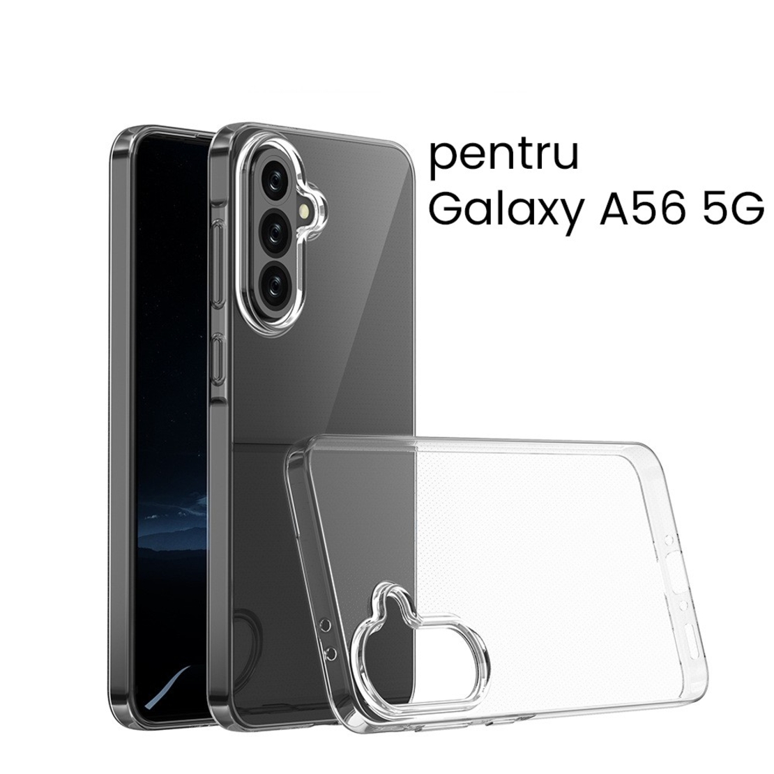Husa de Protectie, Flippy, Husa de Protectie pentru Samsung Galaxy A56 5G, tip Carcasa, subtire din Silicon TPU Protect Plus, Transparenta
