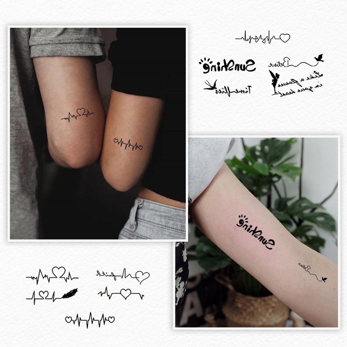 Set 30 Tatuaje Temporare, Flippy, pe Baza de Apa, Model 5, Negru