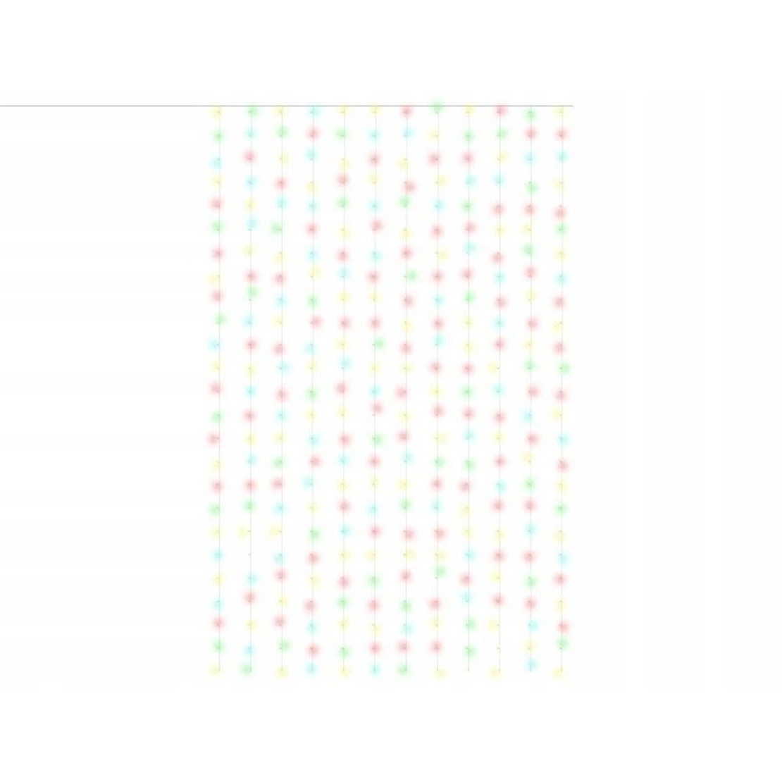 Instalatie Craciun, Tip Perdea IP44, 3m x 1m, 100 Led-uri, Multicolor, USB si telecomanda cu 8 functii, Flippy
