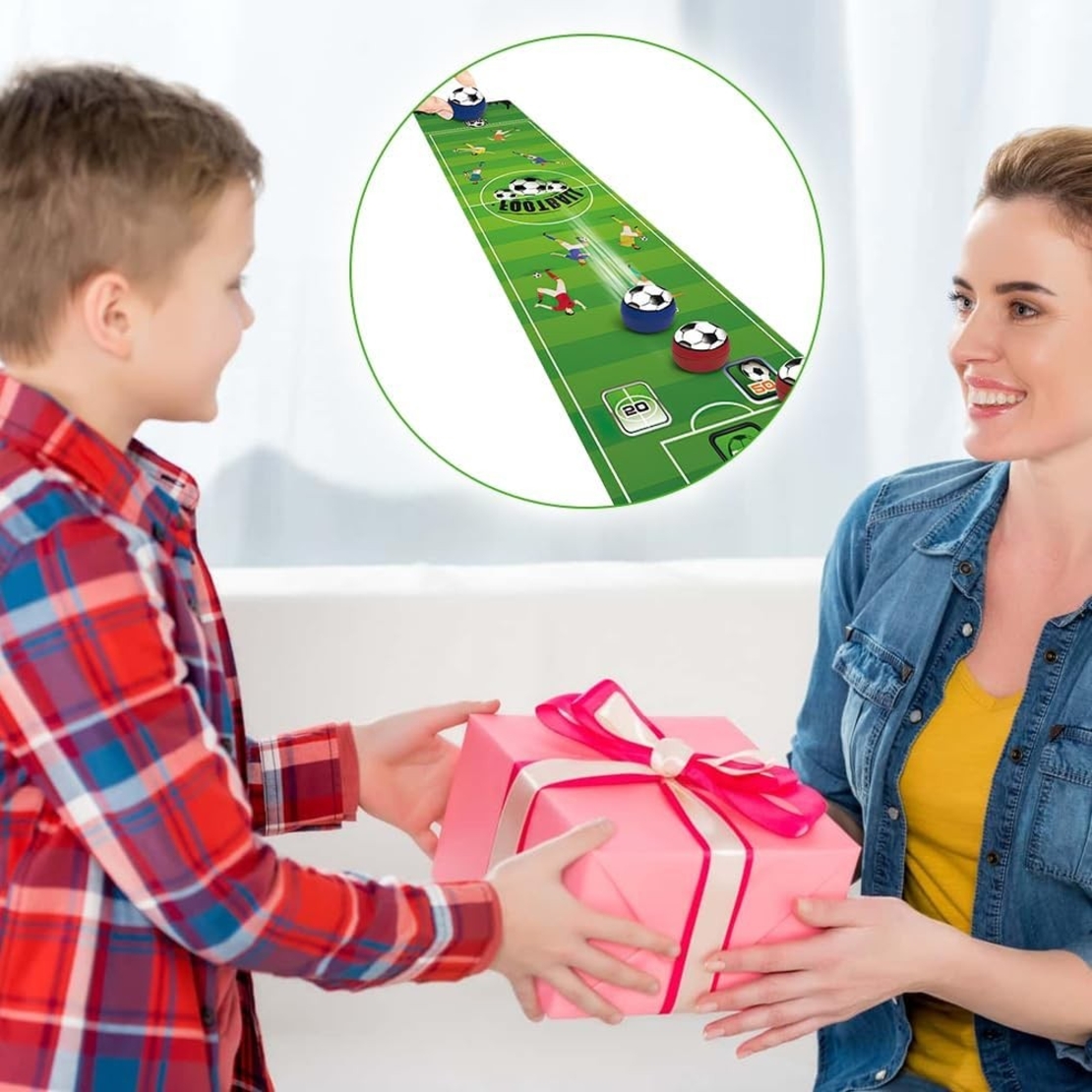 Joc Interactiv, Flippy, Covor de Fotbal 90 x 20 cm, 1-4 Jucatori, +5 Ani, 6 Mingi Incluse, Verde