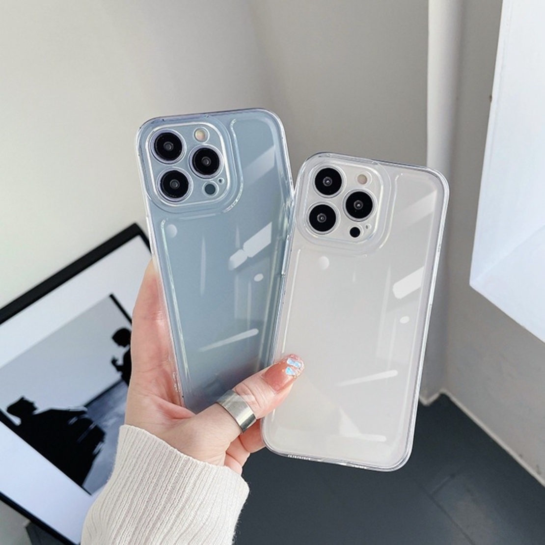 Husa de protectie pentru iPhone 14 Pro, Flippy, Space TPU Transparenta
