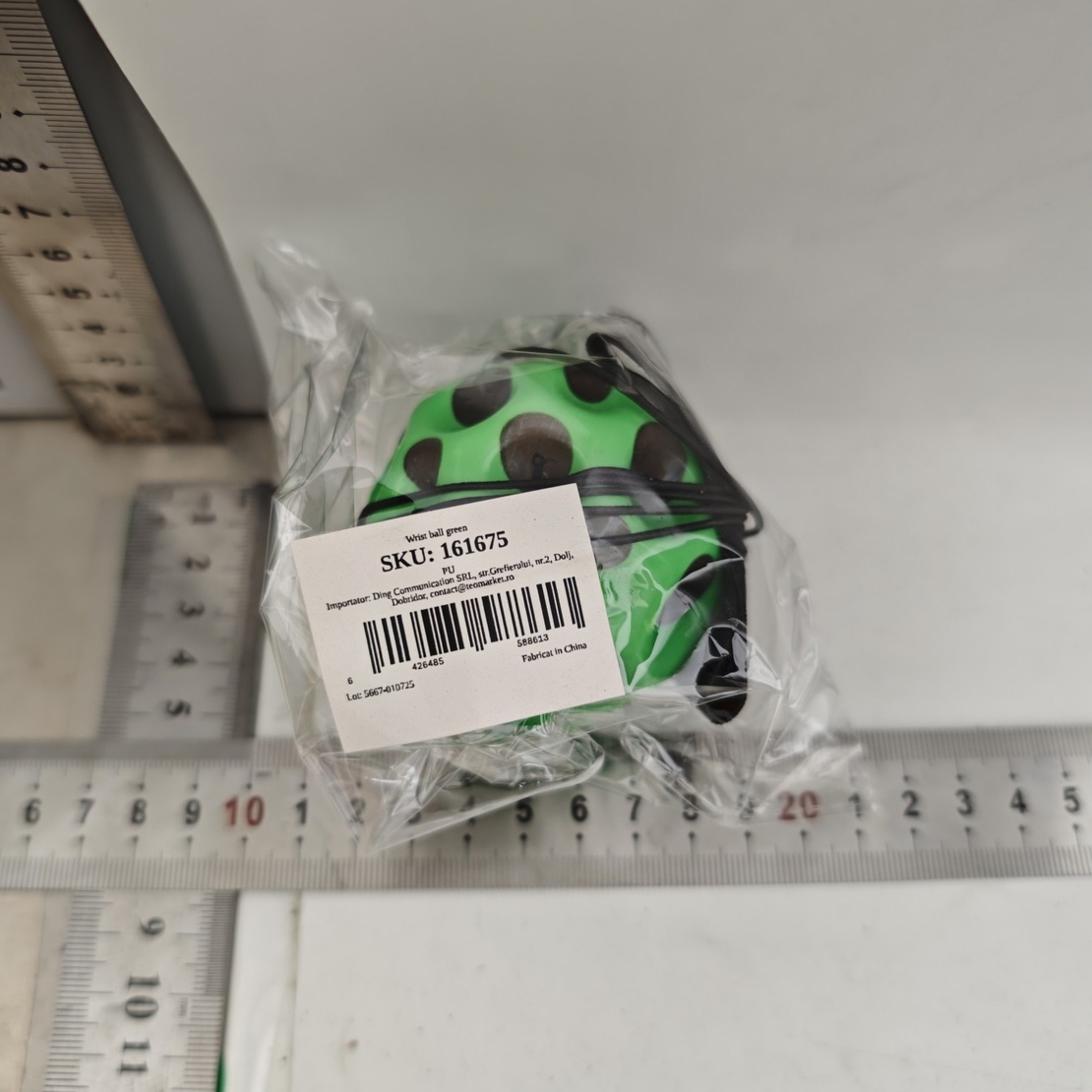 Minge Saltareata Hiperelastica, Flippy, Space Moon Ball foarte Elastica, Antistress pentru Copii, Diametru 66 mm, Verde