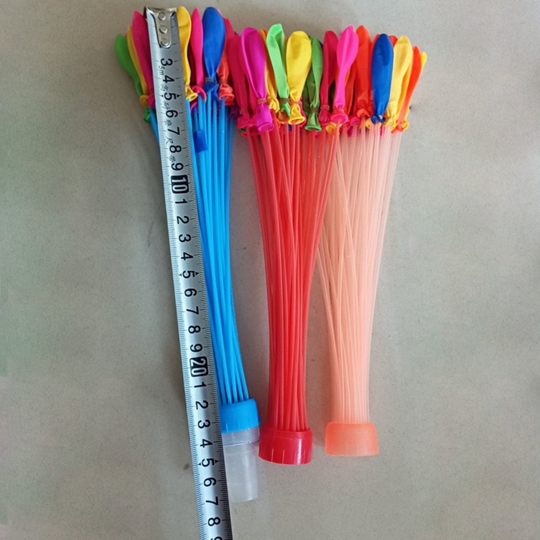 Set 111 Baloane din Latex, Flippy, Aqua Party, Sistem de Umplere Rapida, 10 cm Diametru, Multicolor