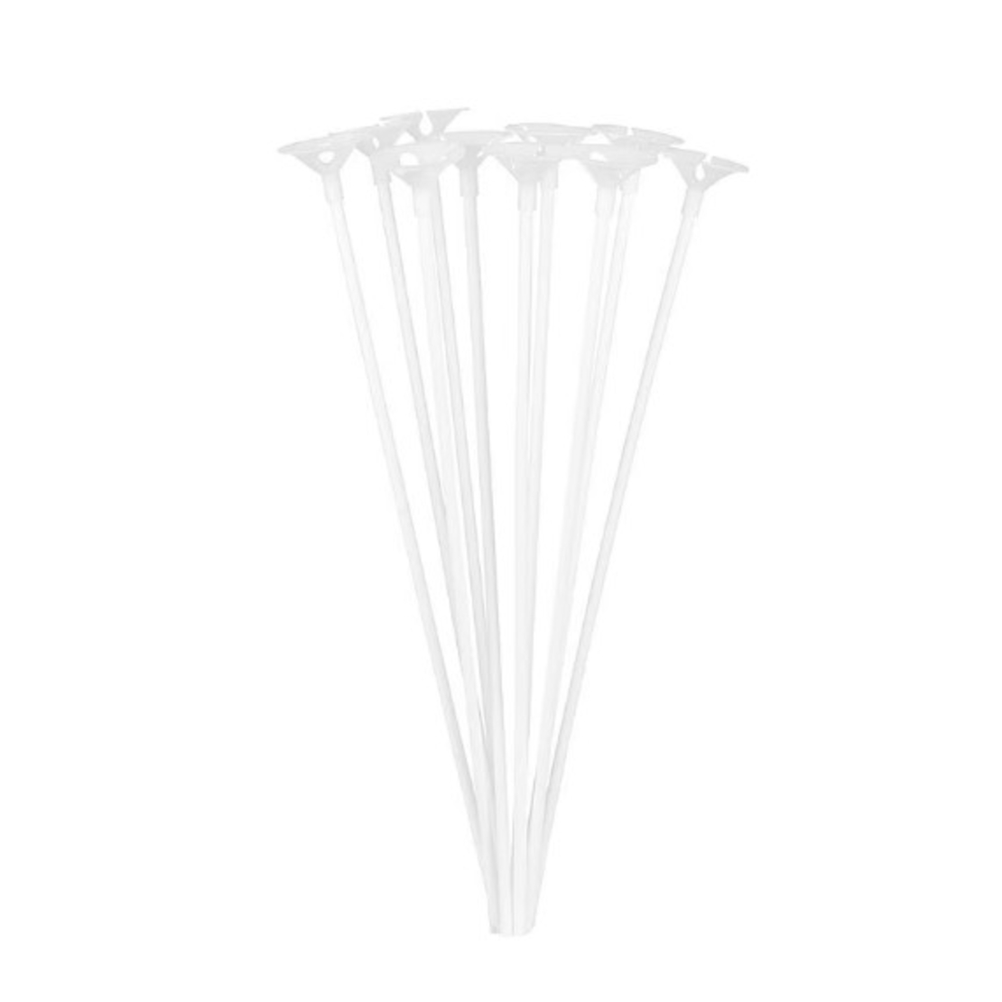 Set 10 Bete cu Rozete pentru Baloane, Flippy, Suporturi de plastic, Usor de instalat, Reutilizabil, Pentru aniversare, Nunta, Ziua de Nastere, Decor, 40 cm, Transparente