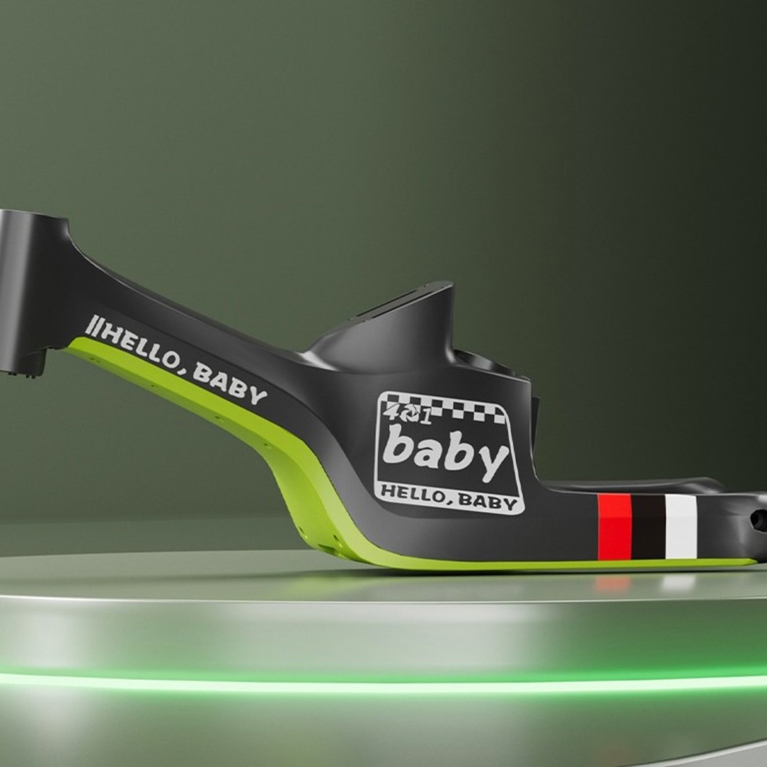 Bicicleta Multifunctionala pentru Copii, Flippy, 3 in 1 Bicicleta Troller Tricicleta, 2-6 ani, cu Roti Auxiliare, Ghidon si Scaun Reglabil, 93 x 78 x 43 cm, Negru Verde