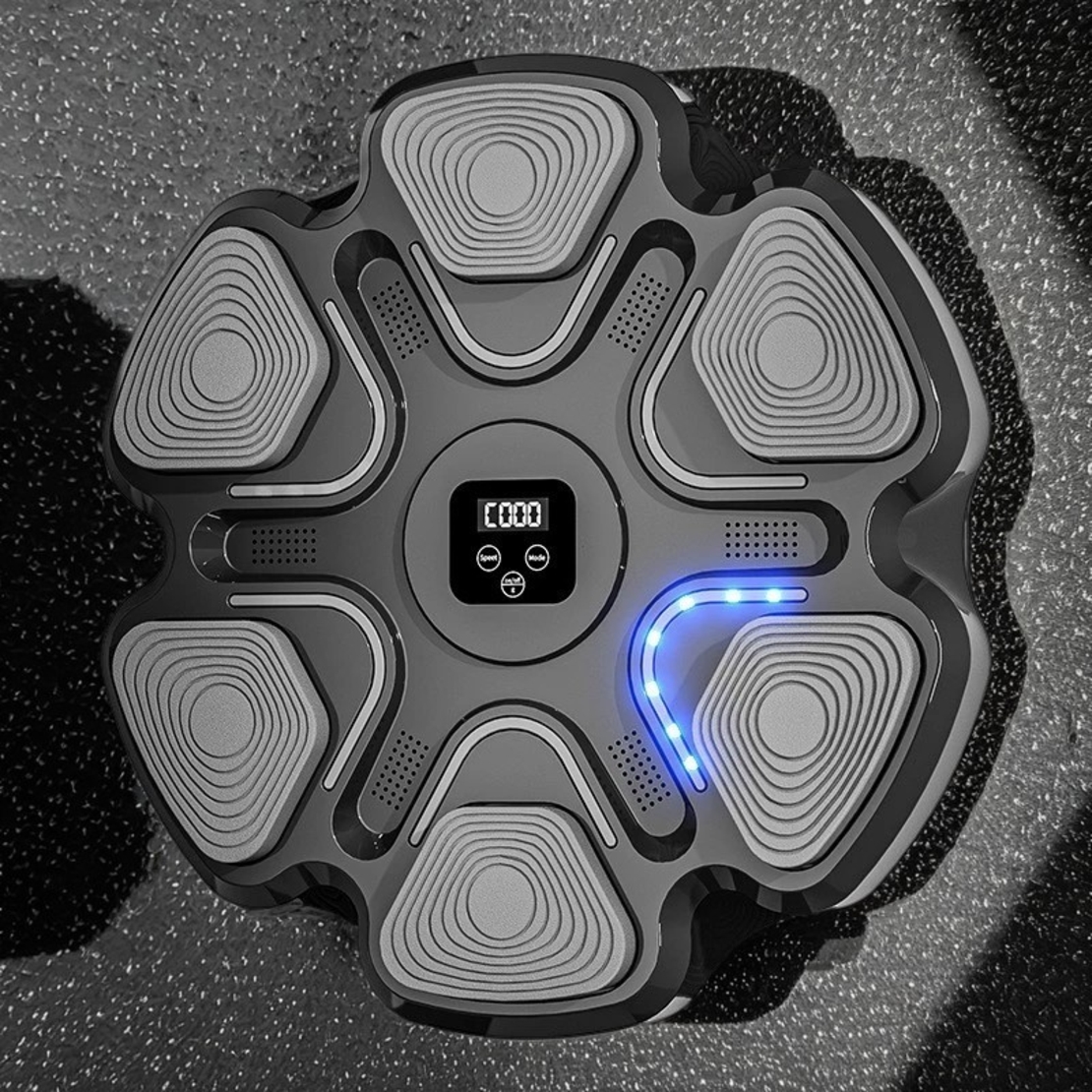 Aparat Box Cu Muzica, Montabil pe Perete, Flippy, Negru, Difuzor, Bluetooth, Iluminare LED, 38 x 27 x 32 cm, Manusi Incluse