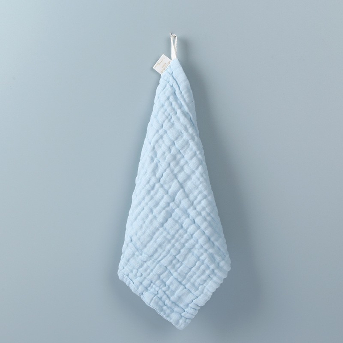 Prosop Absorbant, Flippy, din Bumbac, 6 Straturi, 30 x 30 cm, Albastru