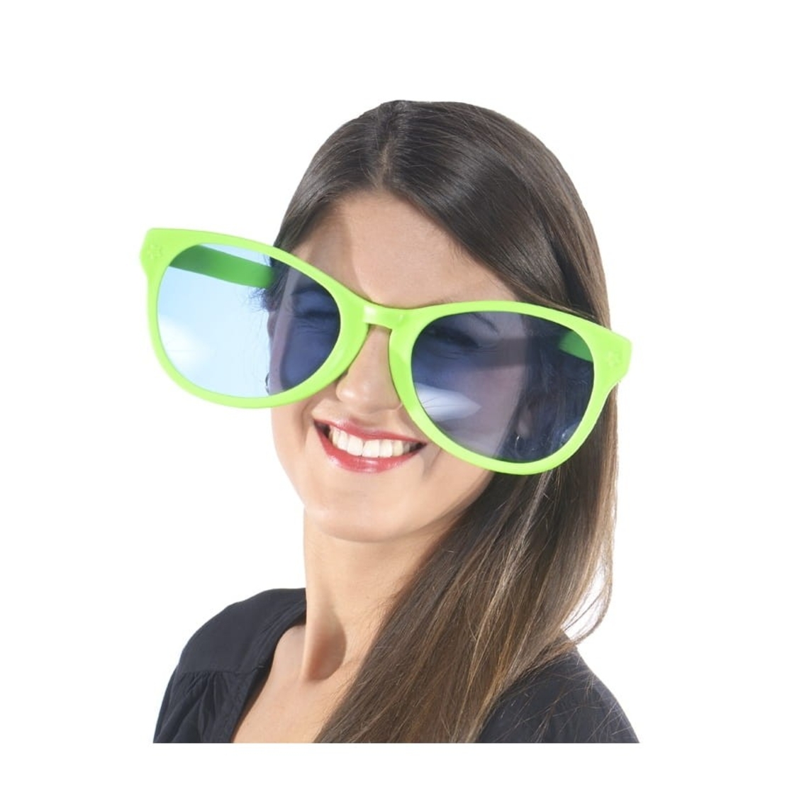 Ochelari Deghizare, Flippy, Marime Exagerata, din Plastic, 26 x 9 cm, Verde