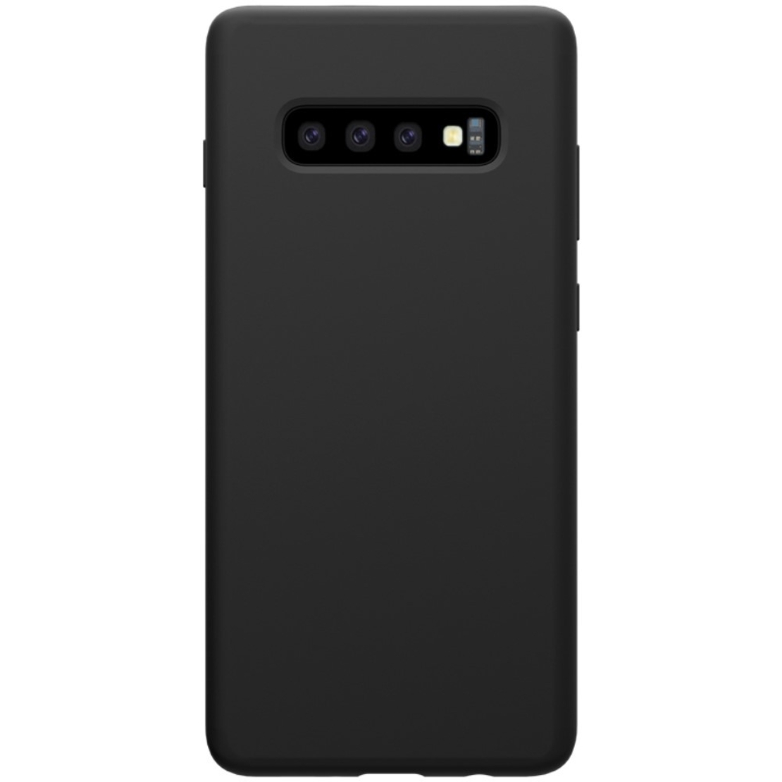 Husa protectie compatibila cu Samsung S10 Liquid Silicone Case Negru