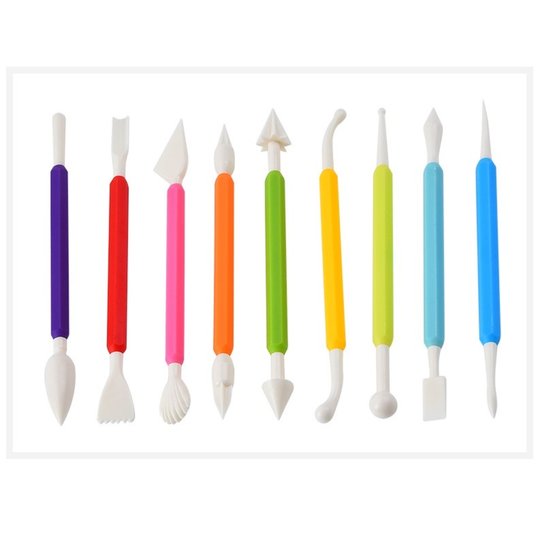 Set 66 Piese Ustensile pentru Ornare Prajituri, Flippy, din Plastic si Otel Inoxidabil, Multicolor