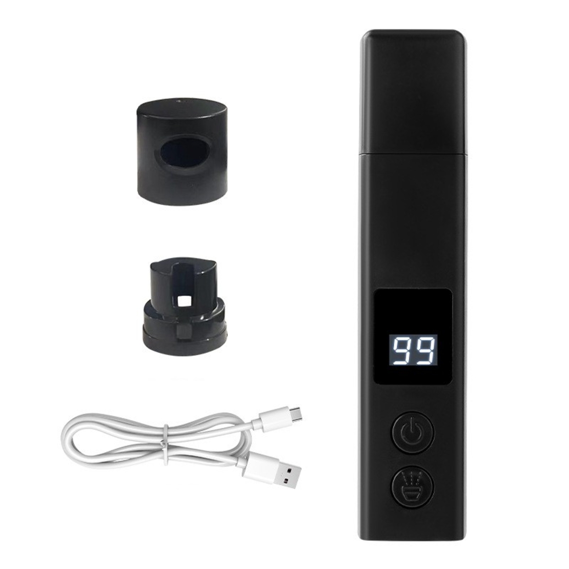 Pila Electrica pentru Animalute de Companie, Flippy, Incarcare USB, Laser pentru Joaca, Capac Impotriva Prafului, Display Electronic, 15 x 3 cm, Mai Multe Viteze, Negru