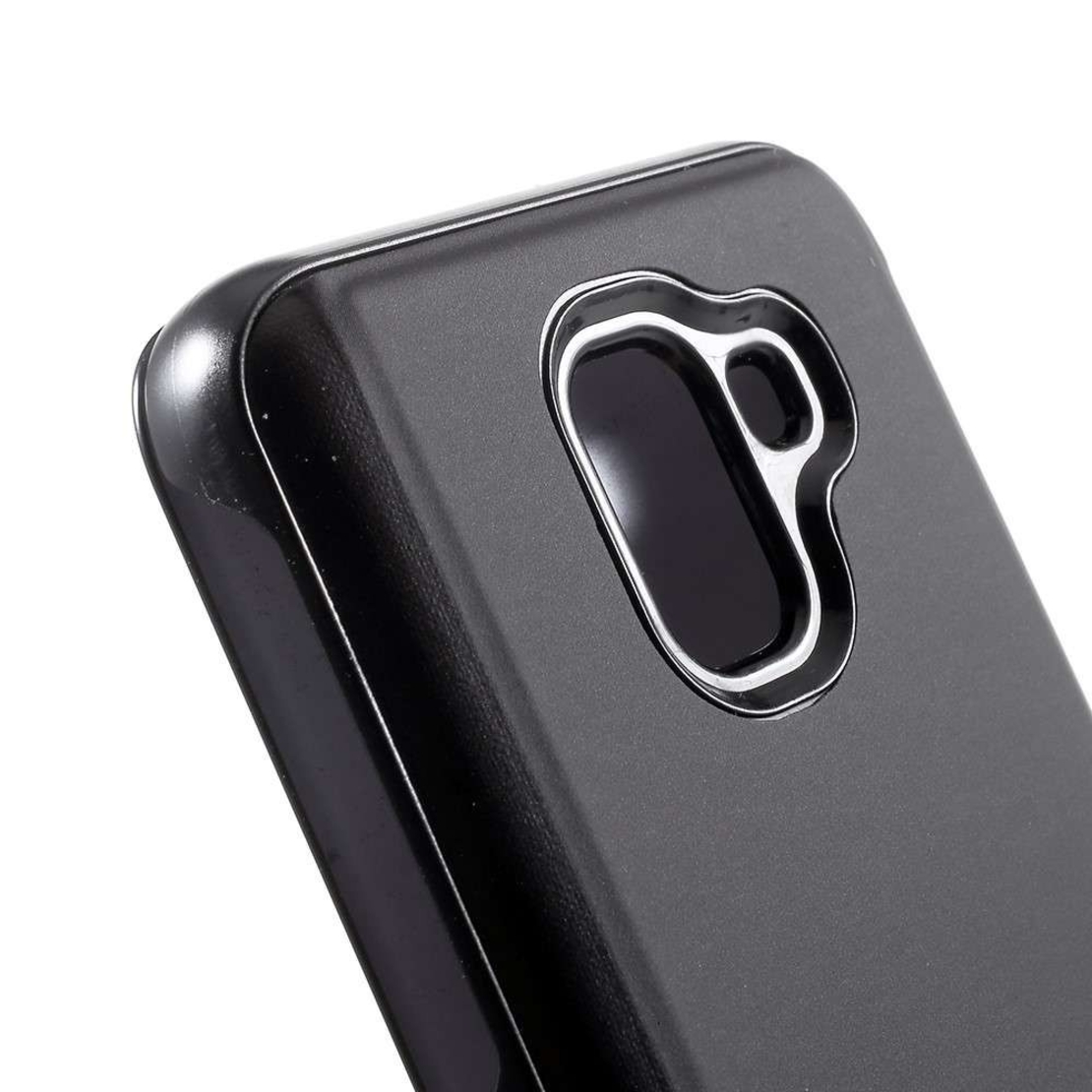 Husa Samsung Galaxy J6 Plus 2018 Flippy® Flip Cover Oglinda Negru